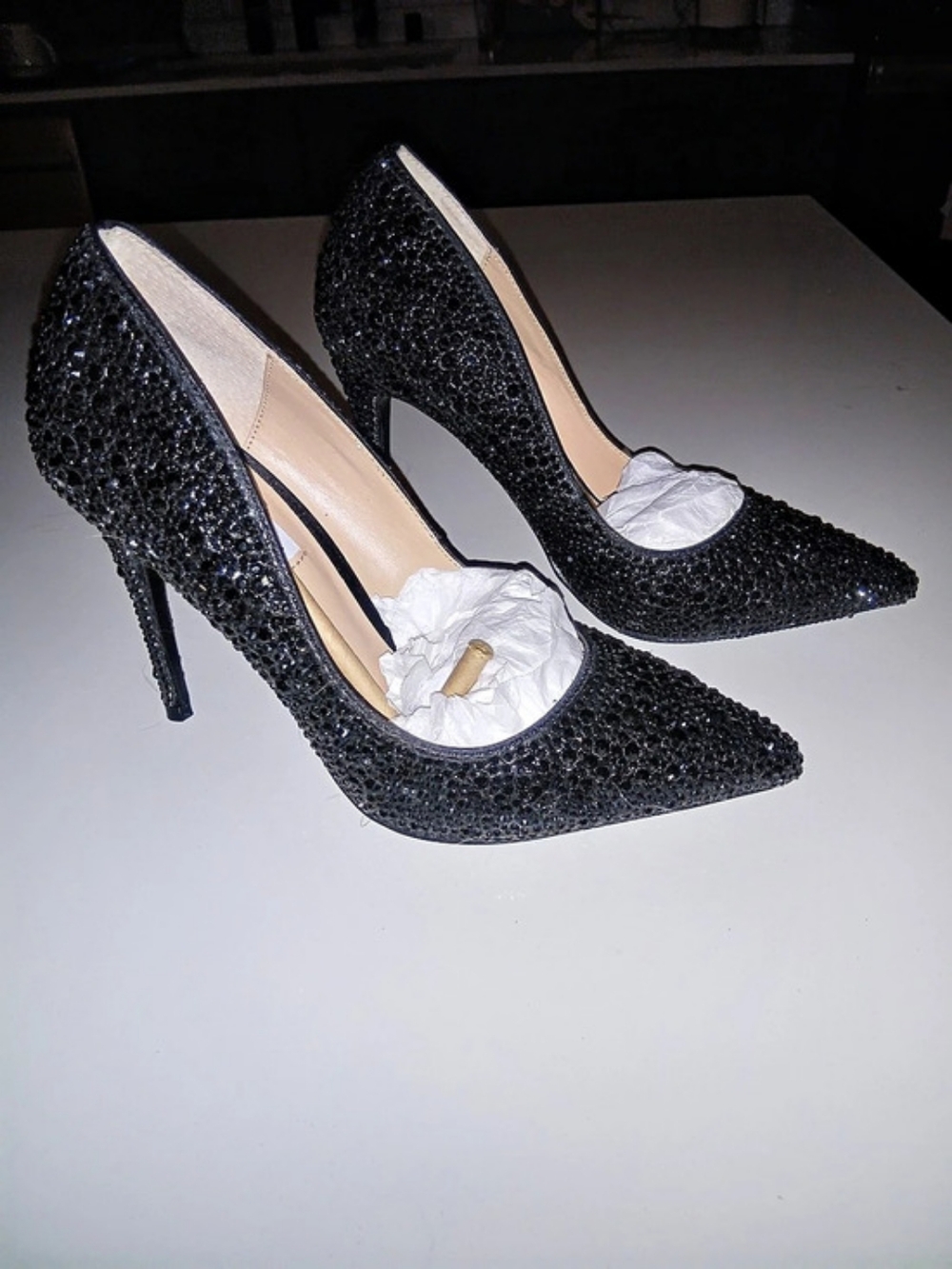Steve Madden Daisie-R Black Pointed-Toe Heels US 7.5